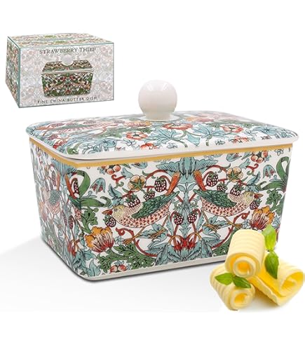 beurrier porcelaine 250 grammes rectangle