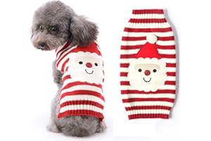 HRTTSY Weihnachten Hundepullover, Winter Warmer Hund Katze Pullover Kleidung Haustier Mantel Kostüm Welpenpullover Pullover Bekleidung für kleine mittelgroße Hunde Großer Hund Haustierpullover