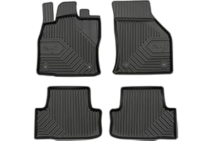 ‎MOTOS MOTOS Gumowe dywaniki samochodowe pasują do Skoda Karoq od 2017 Popraw swój komfort podróży z dywanikiami antypoślizgowymi No.77- Dywaniki samochodowe na każdą pogodę, ochrona przed zabrudzeniami