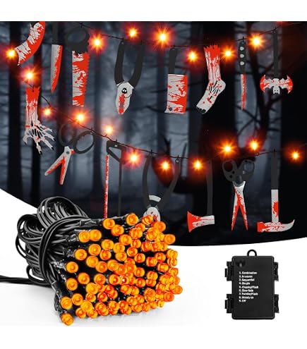 Halloween Lichterkette Mit Augapfel-LEDs – 6 M, 40 LEDs, 8 Modi, Batteriebetrieben, Wasserdicht
