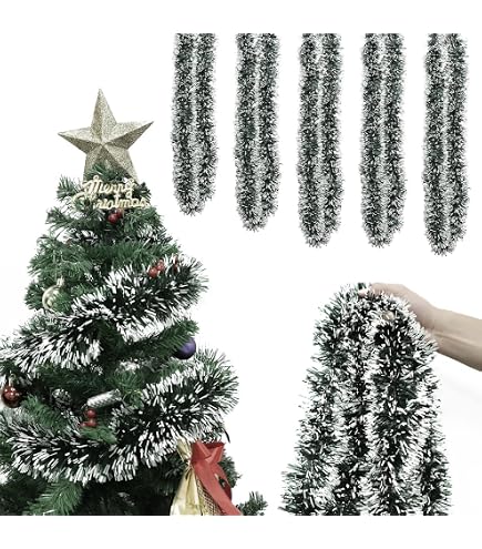 Guirlande Lumineuse Sapin De Noël 2.4m Avec 40 LEDs - Décoration Intérieur/extérieur Pour Escalier, Porte, Rampe - 8 Modes Clignotants - 4