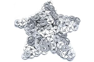 LJHOME 220 Pcs galvanised steel Easy Fix Washers，28mm Insulation Thermoboard Fixed Backer Nail Gaskets Gypsum Boards Claw Washers (220) (220)