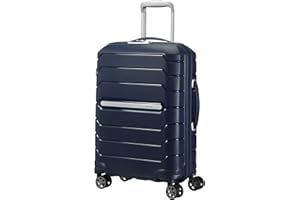 Samsonite Flux - Spinner S, Rozszerzalny bagaż podręczny, 55 cm, 37/44 L, Granatowy (Navy Blue)