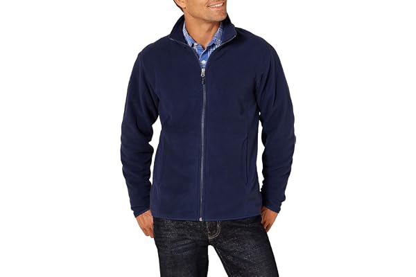 Amazon Essentials Veste Polaire à Fermeture éclair intégrale (Grandes Tailles Disponibles) Homme