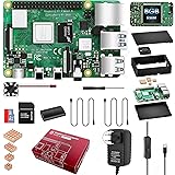 RasTech Raspberry Pi 4 8Go Kit Complet RaspPi 4b 8GO RAM avec 32 GB Carte SD 4 Cuivre Dissipateur Thermique 2 Câble HDMI Alim