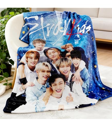 SKZ-oo Stray-kids Shawl Plush Cloak with hood - 'STAY' Bangchan