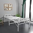 Honey Touch® Folding Bed | 2 Year Warranty | Metal Single Size for Sleeping Guest Bed Easily Storable (Glossy,White)