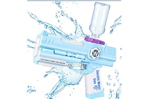 weirtoya Elektrische Wasserpistole Kinder&Erwachsene, Doppeldüsen-Water Gun 9 m Reichweite wasserspritzpistole Kinder, Die Neuesten Sommerspielzeuge für 2024, Geeignet für Wasserpistolenkämpfe