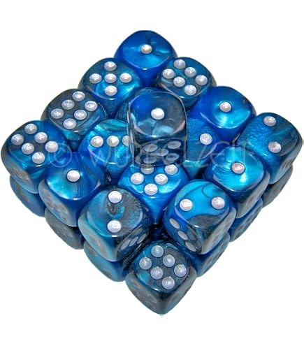 Würfelzeit 32x W6 Augenwürfel 12 Mm – Lila Mit Weißer Beschriftung, In Klarsichtbox, Für Rollenspiele & MTG