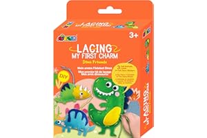 Avenir My First Lacing Kit | Dino Friends | Improve Sewing and Stitching Skills | Creative Fun for Kids 3+ (CH211798)