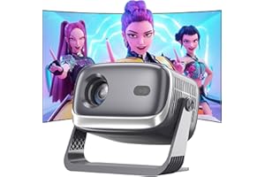 Bemkia Projector 4K, Smart Mini Projectors Built-in Apps, 35000 Lumens, HD 1080P, Auto Focus & Keystone, WiFi 6/ Bluetooth 5.2, Compatible with iOS/Android/TV Stick/HDMI/USB/Switch (Black)
