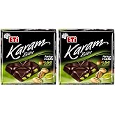 Eti Karam%54 Kakaolu Antep Fıstıklı Bitter &Ccedil;ikolata 60 g (2 paketi)