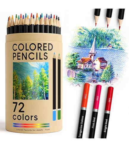 72 Kleurpotloden Colored Pencils for Adult Coloring Books, Oil-Based Cores Pencils Set with Zipper Case, Eraser and Sharpener Coloring Pencils for Adults, Beginners,Artists 72 Kleurpotloden Colored Pencils for Adult Coloring Books, Oil-Based Cores Pencils Set with Zipper Case, Eraser and Sharpener Coloring Pencils for Adults, Beginners,Artists
