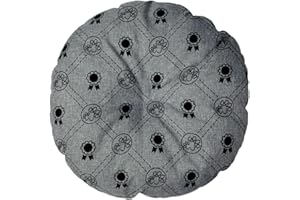 Damian-Wiklina Hundekissen – Katzenkissen – rund Größe ⌀ 50 cm hellgrau Farbe – Hundebett – Katzenbett – Katzenmatte – Matratze für Hunde oder Katze – Waschbar – Ideal für Transportkörbe oder Tierbet