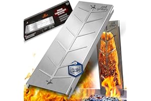 grillart® Tabla de salmón de acero inoxidable XXL Premium, giratoria 180° y 5 posiciones ajustable, tabla de salmón para barbacoa y hoguera, accesorios robustos, 55 cm de largo y 18 cm de ancho