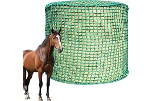 Heunetz runda baler, heunnät för hästar ø 150 cm, höjd 150 cm, tätt fodernät, slitstarkt nät för hästar runda baler diameter