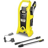 K&auml;rcher K2 ak&uuml;l&uuml; y&uuml;ksek basın&ccedil;lı temizleyici pil seti (basın&ccedil;: 110 bar, pompalama miktarı 340 l/sa, ak&uuml; 36 V / 5,0 Ah, 2 p&uuml;sk