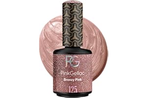 ‎PINK GELLAC Pink Gellac UV Gel Nagellack - 125 Bronzy Pink 15 ml - Shellac Nagellack Rosa - Gel Nail Polish - Gelnagellack für UV Lampe - Einfache Anwendung Gel Lack - UV Nagellack Made in Holland