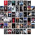 OsouYY 50PCS Vintage Classic Movie Posters Wall Collage Kit, Creepy Scary Horror Movie Decor Aesthetic Pictures, Horror Decor for Home Bedroom Living Wall Decor, 4×6 Inches