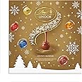 Lindt Lindor Assorted Chocolate Christmas Advent Calendar 2024 with Work Desk Stand | 109 g | 24 finest Lindor Mini Truffles with an Irresistible Smooth Melting Filling, Secret Santa Gift