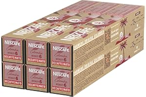 NESCAFE FARMERS ORIGINS NESCAFÉ Farmers Origins Colombia Espresso Descafeinado Cápsulas de Café 6 x 10 Unidades - Aprobado para Máquinas Nespresso