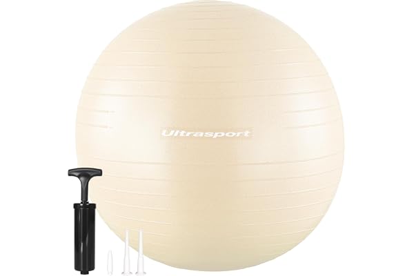 Ultrasport Träningsboll 55 cm för Pilates, Yoga, Graviditet, Förlossning, Fysioterapi och Gym