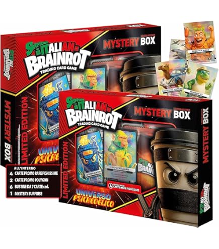 Album SKIFIDOL Brainrot + 1 Sachet - Cartes Psychédéliques - Collection édition 2024 Cartes Rares Italiennes