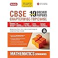 MTG CBSE 10 Years (2025-2016) Chapterwise Topicwise Solved Papers Class 10 Mathematics Standard - CBSE Champion For 2026 Exam | Free Video Solution of PYQs | CBSE Sample Papers (As Per Latest Pattern)
