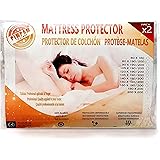 PIMPAM Factory Pack da 2 Coprimaterasso Impermeabile in Cotone 80x160 cm, Traspirante e Anti Acari, Coprimaterasso Anti Piagh