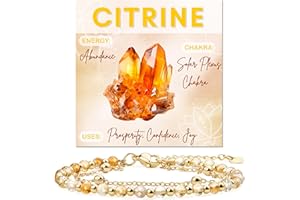 Farfume Bracciale Pietre Naturali per Donna Perle in Pietra Naturale da 4mm Gemme Lavorate a Mano Gioielli Ideale Regalo