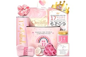 AWFRKY 17. Geburtstagsgeschenke für Mädchen, 17 Jahre altes Mädchen Geburtstagsgeschenke, einzigartige 17. Geburtstagsgeschenke für Tochter, Nichte, Enkelin, Freundin, Sie, 17 & Fabulous coole 17