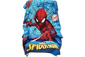 ILS I LOVE SHOPPING Manta polar suave y cálida de 100 x 140 cm para niños con estampado (Spiderman)