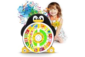 Boxiki kids Englisch Penguin Power ABC zabawka edukacyjna, centrum gier edukacyjnych, wzmacnia zrozumienie ważnych przedmiotów przedszkolnych – ABC, słowa, litery, kształty, "gdzie to jest?" i