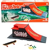 Simba, 103304653, Parmak Kaykayı Extreme Rampa Oyun Alanı, &Ouml;zel Motifli Kaykay, 8 Yedek Tekerlek, Aksesuarlı