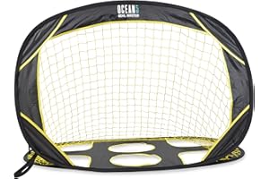 APOLLO Ocean 5 klappbares Fußballtor Goal Master | 2 in 1 Fussballtor für Garten und Spielplatz | Pop-Up-Tor, Faltbare Torwand, Indoor & Outdoor | geniales Fussballtor Kinder auch für Jugendliche
