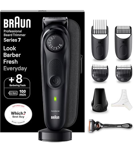 Braun BT9420 Series 9 Electric Beard Trimmer for Men with 10