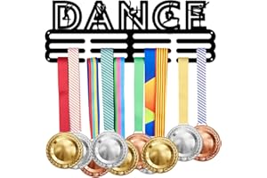 SUPERDANT Colgador de medallas de Baile Expositor de medallas Deportivas para 60+ medallas de Baile Soporte para trofeos Premios Soporte para Cintas Colgador de Pared Regalo para Atletas