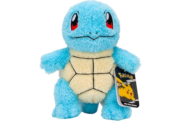 Pokémon Select Kanto 20 cm Cuddly Squirtle Plush - Blue - Officiell Pokemon plysch leksaksak for barn 2+.