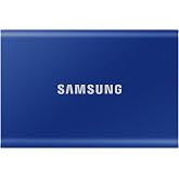 Samsung Taşınabilir T7 SSD, USB 3.2 Gen 1 TB, 1.050 MB/sn Okuma, 1.000 MB/sn Yazma, Mavi, MU-PC1T0H