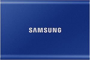 Samsung T7 Portable SSD - 1 TB - USB 3.2 Gen.2 External SSD Indigo Blue (MU-PC1T0H/WW)