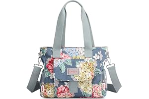 FORRICA Sac à Main Femmes Sacs à Bandoulière Grande Sac D'épaule Impression de Mode Imperméable Dames Sac Cabas avec Multi Poches