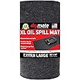 Drymate XL Oil Spill Mat (36" x 59"), Premium Absorbent Oil Pad, Reusable, Washable, Durable, Waterproof Backing Contains Liquids, Protects Garage Floor Surface (USA Made)