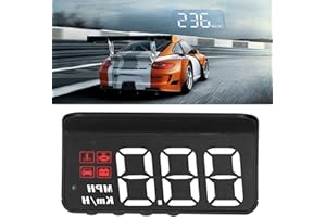 ‎CICIGLOW ciciglow OBD2 HUD Head-Up Display, Auto HUD Tachometeranzeige Windschutzscheibenprojektor Multifunktionsanzeige Alarm Ermüdungsfahrerinnerung