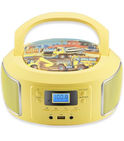Radio Cassette Bluetooth Trevi RR501 - Design Rétro Années 80, Lecteur USB/SD, Radio FM/AM, Portatif