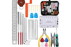 FGXY 28 Pz Chitarra Riparazione Strumento Di Manutenzione Kit, Strumento A Corda Chitarra Ukulele Basso Mandolino Banjo Pulizia Accessori Di Manutenzione Set Strumenti Per Chitarra