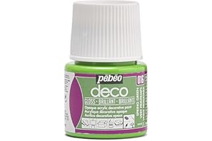 PEBEO Pébéo - Pintura acrílica multisoporte - Color Opaco - Acabado Brillante - Color Verde Primavera - 45ml