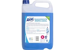 Asevi Suavizante Azul Concentrado para Lavadora - Frescor Intenso y Duradero - Extra de Suavidad para una Ropa Suave y Esponjosa - Apto para Todo Tipo de Tejidos - 217 Lavados - 5 Litros