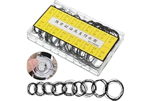 Matwsec 200 Pcs O Ring Watch Gasket Rubber Seal, Assorted Watch Back Replacement O Ring, 0.5/0.6 16-30mm Rubber Seal, 18 Types Rubbers Sealing Watches Back Cover for Watches Repair