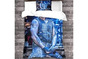 XYueww Rammstein Band 3D Bettwäsche Bettbezug 100% Weiche Und Angenehme Mikrofaser Schlafkomfort Bettbezug Mit Reißverschluss 3er Set Bettbezug Single（135x200cm）