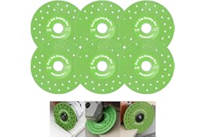 WENHUALI 4.5" Diamond Rock Slab Grinding Disc Set, 6 Pcs Ultra-Thin Multi-Pore Cutting Blades for Tile, Glass, Marble, Compatible with Angle Grinder & Diamond Saw Blades
